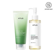 [Anua] 100M Viral Double Duo Pore Cleansing Oil & Gentle Exfoliating Cleanser | Korean Skincare Kit 