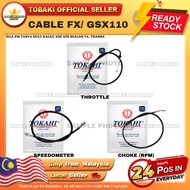 SUZUKI GSX110 /FX110 TOKAHI THROTTLE/ SPEEDOMETER/ METER/ CHOKE CABLE