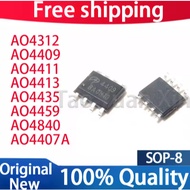 5PCS 100% New AO4312 AO4409 AO4411 AO4413 AO4435 AO4459 AO4840 AO4407A SOP-8 Chipset