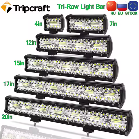 Tripcraft LED Panel LED Bar 4-28 Inch LED Light Bar LED Pod Lights Combo Beam for Car Tractor Boat O