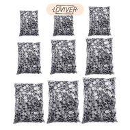 [LOVIVER] Self-Adhesive Googly Eyes Wiggle Eyes Movable Black Plastic Doll Eyes for Doll Making Craf