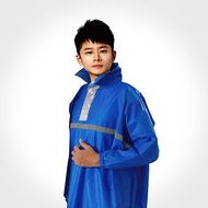 雙龍閃耀太空亮面壓紋雨衣(小飛俠雨衣套式太空雨衣)-海軍藍