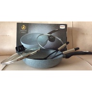 Deep WOK MARBLE 28cm.