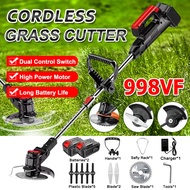 498VF/698VF/998VF Cordless Grass Trimmer Mesin Rumput Bateri Household Grass Cutter Electric Lawn Mo