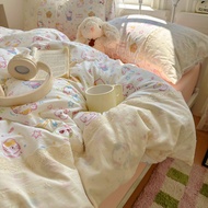 susan | ชุดเครื่องนอน 4 ชิ้น ผ้าก๊อซสองชั้น Forest Tulip