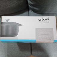 VIVO黑琺瑯鑄鐵鍋24CM