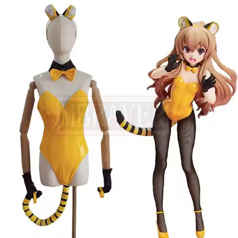 Tiger x Dragon! Aisaka Taiga Bunny Rabbit Girl Cosplay Costume Halloween Christmas Party Uniform Cus