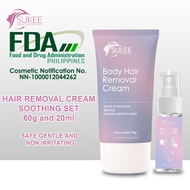 Sukee Aloe & Tea Tree Hair Removal Cream Smooth Skin | Gentle for Sensitive Skin