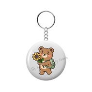 A8 Brooch/Keychain/Glass Keychain/Bottle Opener Keychain Sunflower 4.4cm Good Meaning Gift/Deposit/S