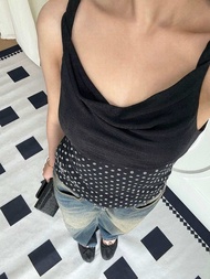 Devon Cowl Neck Glam Tank Top