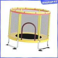 [lzdjhyke2] 55" Trampoline for Kids 4.6ft Toddler Trampoline with Enclosure Net