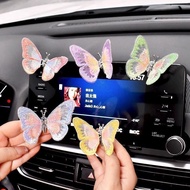 Bestseller 3D Moving Butterfly Car Decor Fluttering Dashboard Ornament Kinetic Wind Swing Cute Heali