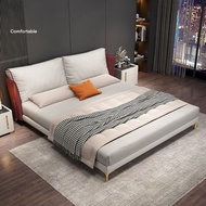Homie เตียงนอน fabric bed Bedroom Furniture เตียงติดพื้น 1.5m 1.8m black HM3002