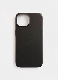 Wit's - 蘋果iPhone 15 Pro Max 高級真革手機保護套, 黑色