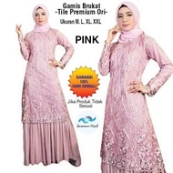 Gamis Terbaru 2021 Aurora Dress Brukat Mewah Gamis Brokat Tile Mutiara