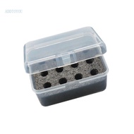 【3C】 Compact  Storage Box For 2A Cells Clear Window Design Dustproof PP Container Case 12-Cell Desig
