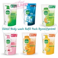 Dettol Body Wash Refill Pack 850ml/900ml - Original/Fresh/Cool/Lasting Fresh/Re-energize/Skin Care