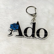 Ado Letter Acrylic Keychain for Schoolbag Anime Character Pendant Collection Ornament High Quality E