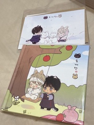 韓國bl漫戀愛禁區Q版迷你畫集&postcard x 2