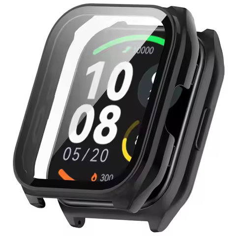For Haylou Smart Watch 2 Pro (LS02 Pro) PC Protective Watch Case with Tempered Glass Screen Protecto