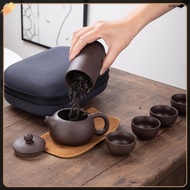 1 Set Clay Tea Cups Set Clay Tea Cups Teapot Travel Teaware daiquanli