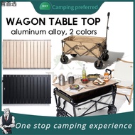 tent ✼Mobi Garden Wagon Trolley Table Top Aluminum Alloy Wood Grain Design Black Thickwheel Noal♖