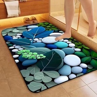 Absorbent Bathroom Floor Mat Toilet Anti-slip Quick-drying Foot Mat Toilet Household Carpet Soft Dia