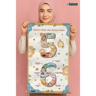 [WALL DECOR PREMIUM FABRIC] PILLARS OF FAITH PILLARS OF ISLAM MYARWAA | Jumbo Wall Decor Pillars of 