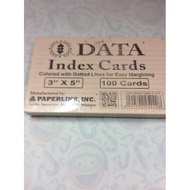 index card colored 3”x 5”