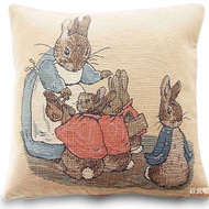 歐洲皇家緹花抱枕 針織限量3個 彼得兔 彼得一家人B 正版英國插畫