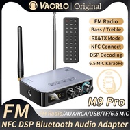 【Customizable】 M9 Pro Bluetooth 5.1 Audio 3.5mm Aux Wireless Music Adapter U Disk/tf Fm Player Dac Converter
