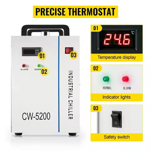 SIHAO Air Cooled Chilling Equipment Cw3000 Cw5000 Cw5200 Industrial Laser Engraver Chiller for CNC C