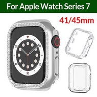 屯京 - 41mm 適用於 Apple Watch Series 7 Bling 螢幕保護膜透明保護殼