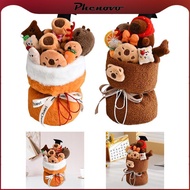 [Phenovo] Capybara in Stuffed Bouquet Adorable Bouquet Bouquet of Capybara Animal Animal Tort