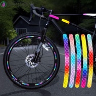 AARON1 Laser Glow-in-the-dark Sticker, Rainbow Laser Glow Rainbow Reflective Sticker, Luminous Laser Rainbow Reflective Bicycle Reflective Sticker Riding