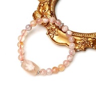 邂逅櫻花-天然櫻花瑪瑙925純銀手鍊 秀氣款 客製化