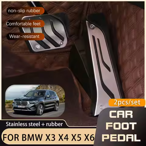 Car Foot Pedals For BMW X3 X4 X5 X6 E83 F25 G01 F26 G02 E53 E70 F15 F85 G05 G18 E71 F16 G06 Accelera