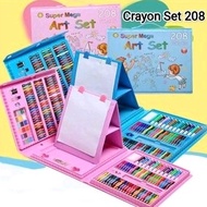 CRAYON / ART COLORING SET 208 PIECES