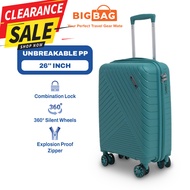 BIG BAG Glider 26" (PP) Polypropylene Luggage 26 Inch Unbreakable Luggage Bag Travel 26 Inch Suitcas
