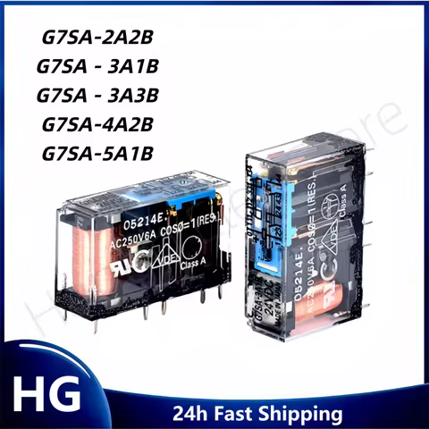 Original G7SA-2A2B 3A1B 3A3B 5A1B 4A2B-DC24V 48V DC110V G7SA-4A2B 10pin/4pin Safety Relay Base P7SA-