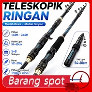 Joran Pancing Teleskopik Joran Pancing Spinning Joran Pancing Mudah Alih Joran Pancing