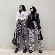 Zebra Culottes Zebra Pattern Highwaist Pants/ Zebra Pants Women's Culottes Pants