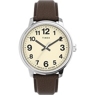Timex Men's Easy Reader 43mm Watch Brown/Silver-Tone/Cream