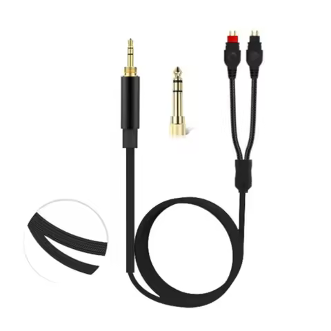 Replacement Headphones Audio Cable for Sennheiser HD580 HD600 HD650 HD660S Headphones 3.5mm Audio Ca