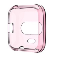 全城熱賣 - 適用於Fitbit Versa Lite 硅膠手錶保護殼（透明粉）