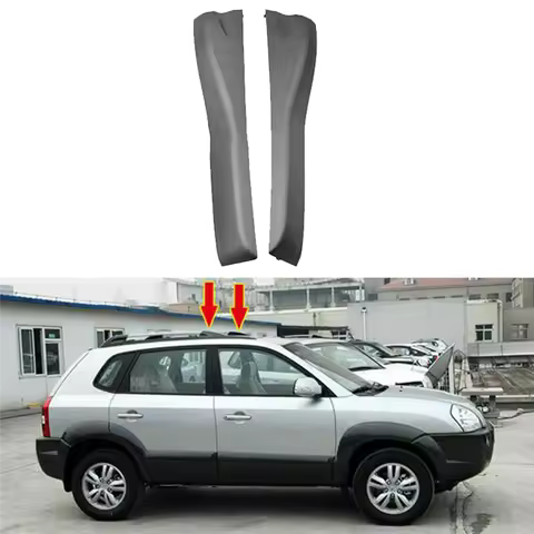 Superior-1Pair Car Front Roof Rack Cover Trim 87291-2E000 87292-2E000 For Hyundai Tucson 2005-2009 L
