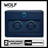 กล่องหมุนนาฬิกา WOLF1834 Earth Double Watch Winder (Midnight Blue)