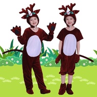 Children Costume Reindeer Animal Costume Elk Cartoon Costume Toddler Sika Deer Costume Deer Performa
