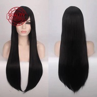 100cm Universal Straight Hair Anime Style 2d Moe Girl Net Rose Colored Wig 1-meter F6m7