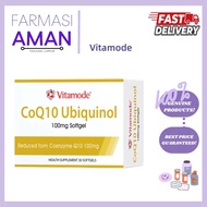 [Farmasi Aman] Vitamode CoQ10 Ubiquinol 100mg Softgel 30s [MAL14125058NC] | Coenzyme Q10 Energy Hear